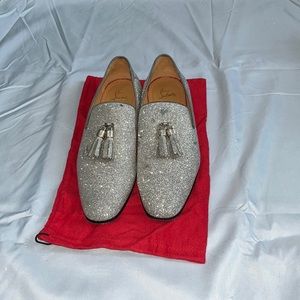 Used Christian Louboutin Men's Rivalion Leather Tassel Loafers